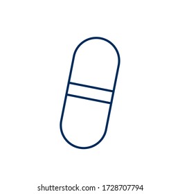 capsule drug isolated style icon vector illustration design