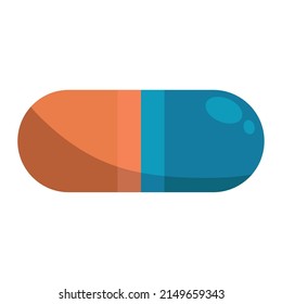capsule drug medicine isolated icon