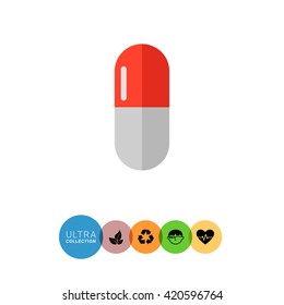 Capsule flat icon