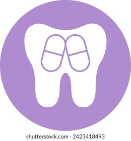 Capsule Glyph Circle Style Icon
