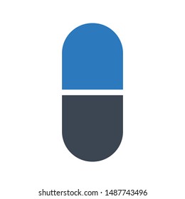 capsule glyph colour vector icon