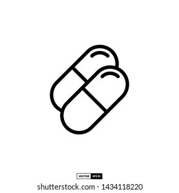 Capsule icon, design inspiration vector template for interface and any purpose