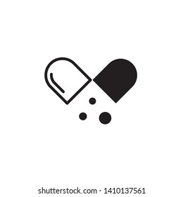 capsule icon design template. Trendy style, vector eps 10