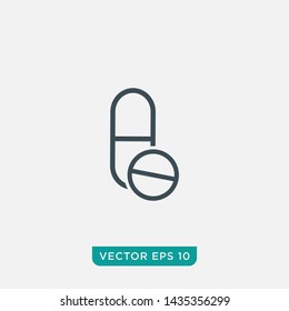 Capsule Icon Design, Vector EPS10