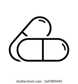 capsule icon design vector template