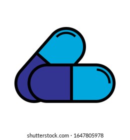 capsule icon design vector template