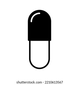 Capsule icon. drugs sign. Vector illustration