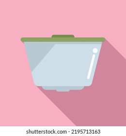 Capsule icon flat vector. Coffee espresso. Pod cup