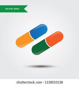 capsule icon graphic template