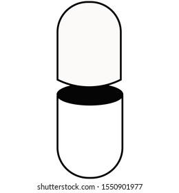 Capsule Icon - Image Vector - EPS