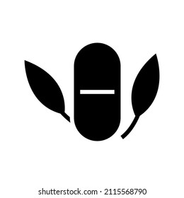 Capsule icon isolated on white background