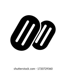 capsule icon or logo isolated sign symbol vector illustration - high quality black style vector icons
