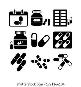 capsule icon or logo isolated sign symbol vector illustration - Collection of high quality black style vector icons
