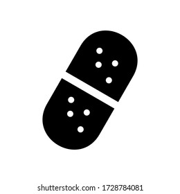 capsule icon or logo isolated sign symbol vector illustration - high quality black style vector icons
