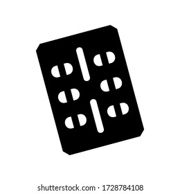 Kapselsymbol oder Logo isolierte Symbol-Vektor-Illustration - qualitativ hochwertige Vektor-Symbole mit schwarzem Stil
