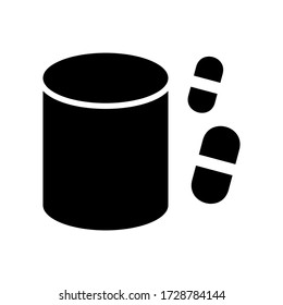 capsule icon or logo isolated sign symbol vector illustration - high quality black style vector icons
