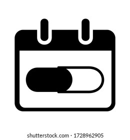 icono de la cápsula o logotipo símbolo de signo aislado ilustración vectorial - iconos vectoriales de estilo negro de alta calidad
