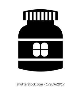 capsule icon or logo isolated sign symbol vector illustration - high quality black style vector icons
