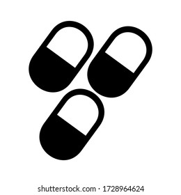 capsule icon or logo isolated sign symbol vector illustration - high quality black style vector icons
