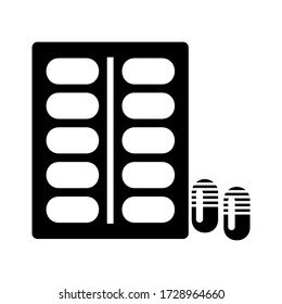 icono de la cápsula o logotipo símbolo de signo aislado ilustración vectorial - iconos vectoriales de estilo negro de alta calidad
