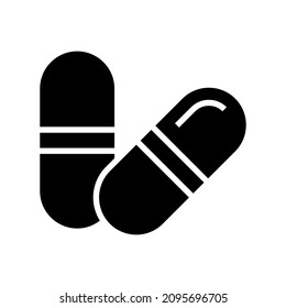 capsule icon or logo isolated sign symbol vector illustration - high quality black style vector icons

