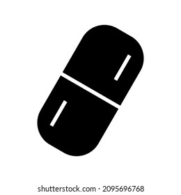capsule icon or logo isolated sign symbol vector illustration - high quality black style vector icons
