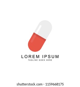 capsule icon logo template 