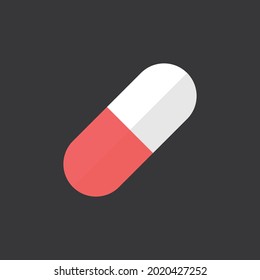 capsule icon on grey background