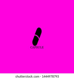 capsule icon sign signifier vector
