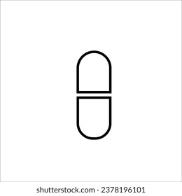 Capsule icon stock vector illustration