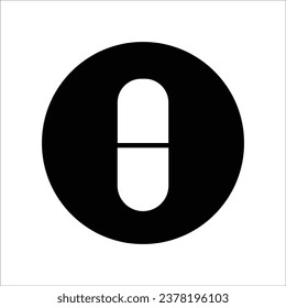 Capsule icon stock vector illustration