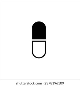 Capsule icon stock vector illustration