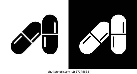 Capsule icon symbols. Vector illustration.