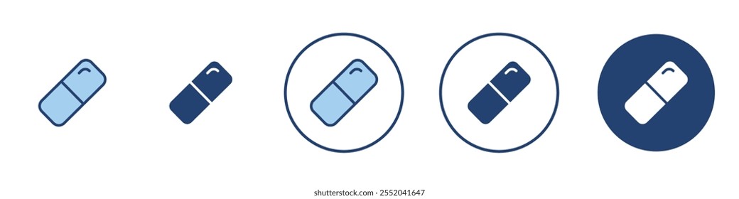 Capsule icon Thin line art isolated
