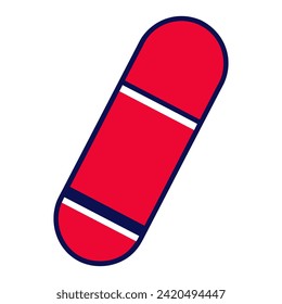 capsule icon in trendy flat style, vector icon