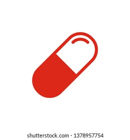 Capsule icon vector