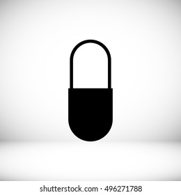 capsule icon, vector best flat icon  EPS