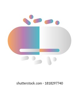 capsule icon vector design illustration