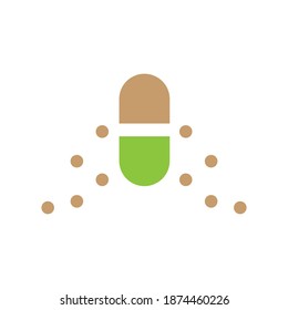 capsule icon vector design illustration