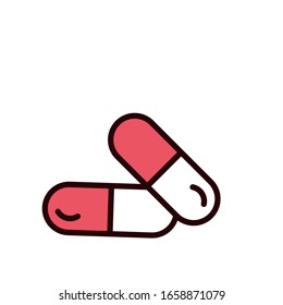 Capsule icon vector design template