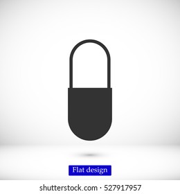 capsule icon, vector icon, EPS