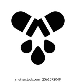 capsule icon. vector glyph icon for your website, mobile, presentation, and logo design.
