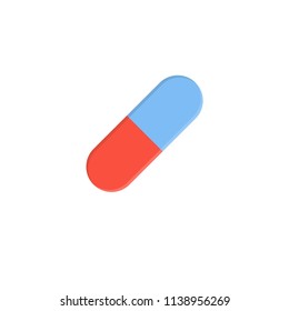 Capsule icon. Vector illustration.