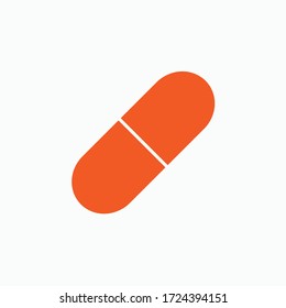 Icono de la cápsula - Ilustración vectorial en estilo glifo para diseño y sitios web, presentación o aplicación.
