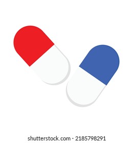 Capsule Icon Vector Illustration, Good For Health Theme