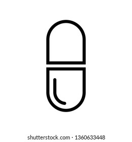 capsule Icon Vector Illustration Logo Template