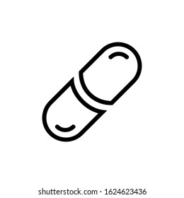 Capsule icon vector illustration logo template for many purposes. Isolated on white background.