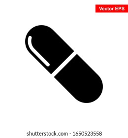 capsule icon vector illustration logo template for many purpose. Isolated on white background.
