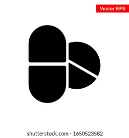 Kapselsymbol Vektorillustration Illustration Logo Vorlage für viele Zwecke. Einzeln auf weißem Hintergrund.
