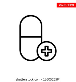 Kapselsymbol Vektorillustration Illustration Logo Vorlage für viele Zwecke. Einzeln auf weißem Hintergrund.